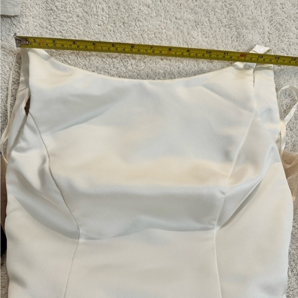 MIKAELLA wedding gown by PALOMA BLANCA backless in satin in Small/XS - Picture 11 of 15